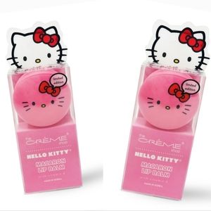 Set of 2 - Limited Edition CRÉME SHOP X SANRIO Hello Kitty Macaron Lip Balm NWT
